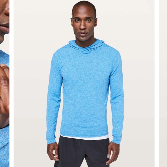 Lululemon Blue Drysense Lightweight Running Hoodie Small - Picture 1 of 10